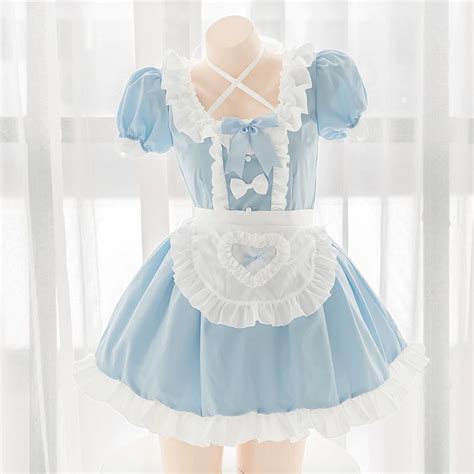 maid outfit blue|blue maid outfit.